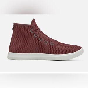 Allbirds burgundy men’s high top tree toppers in color kauri zin size 9M Unisex